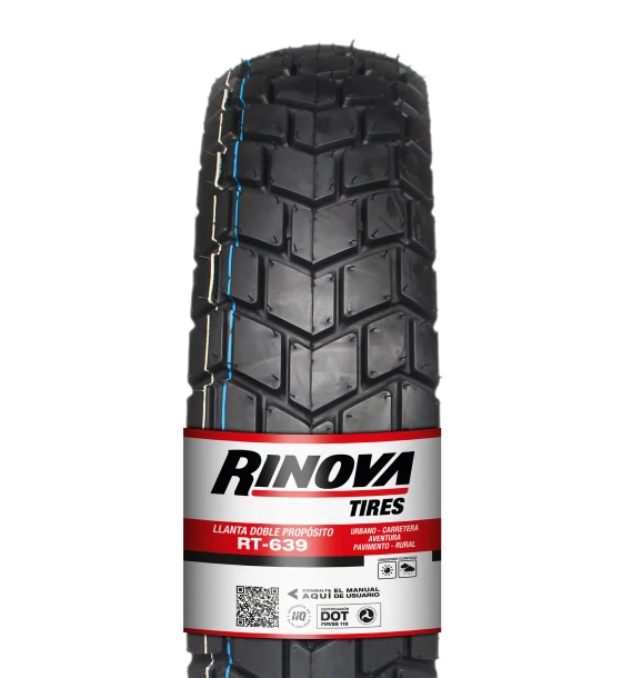 LLANTA 130/80-17 RT-639 TL 75L RINOVA TIRES